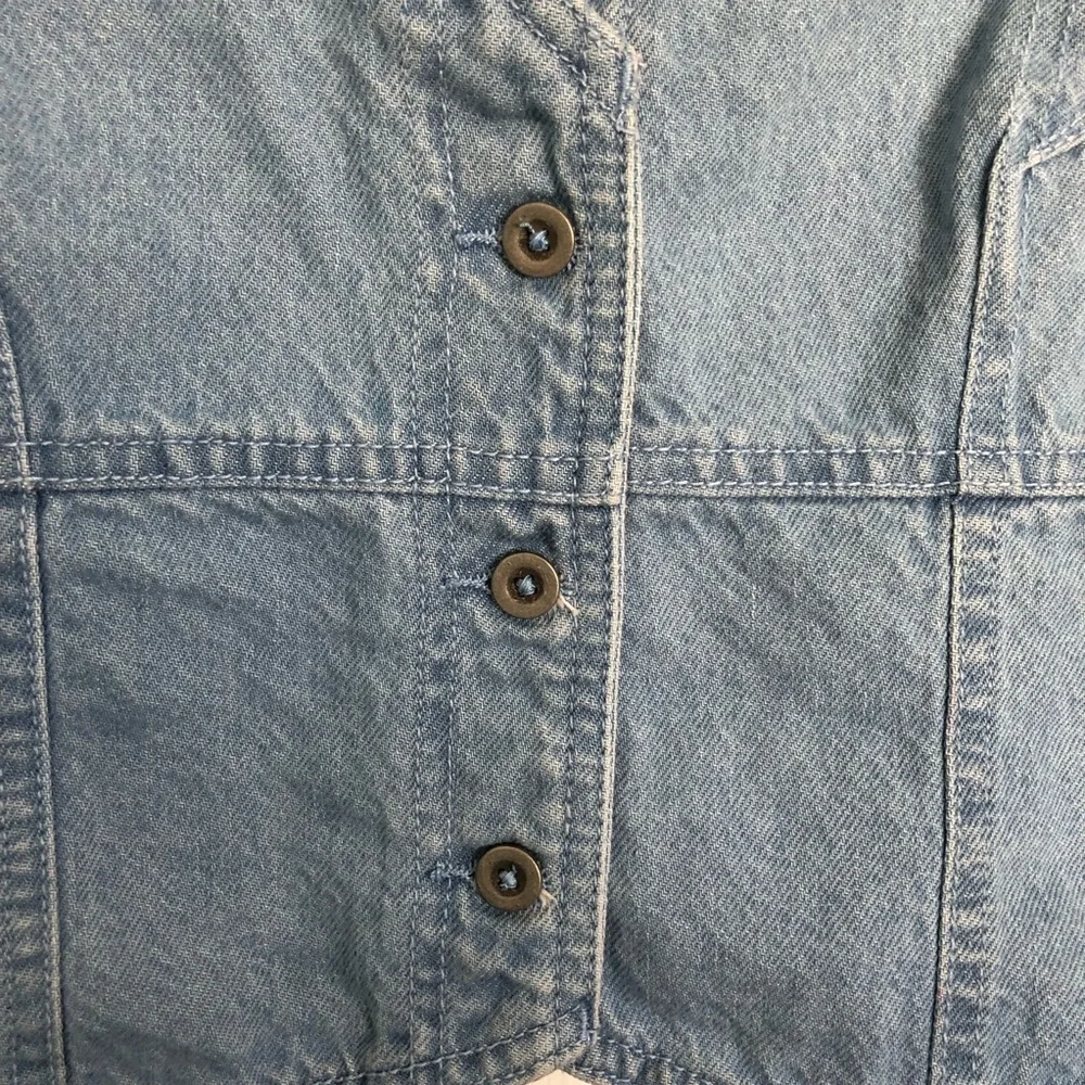 Free People Scout Light Wash Denim Set with Pleated Midi Skirt Size 10